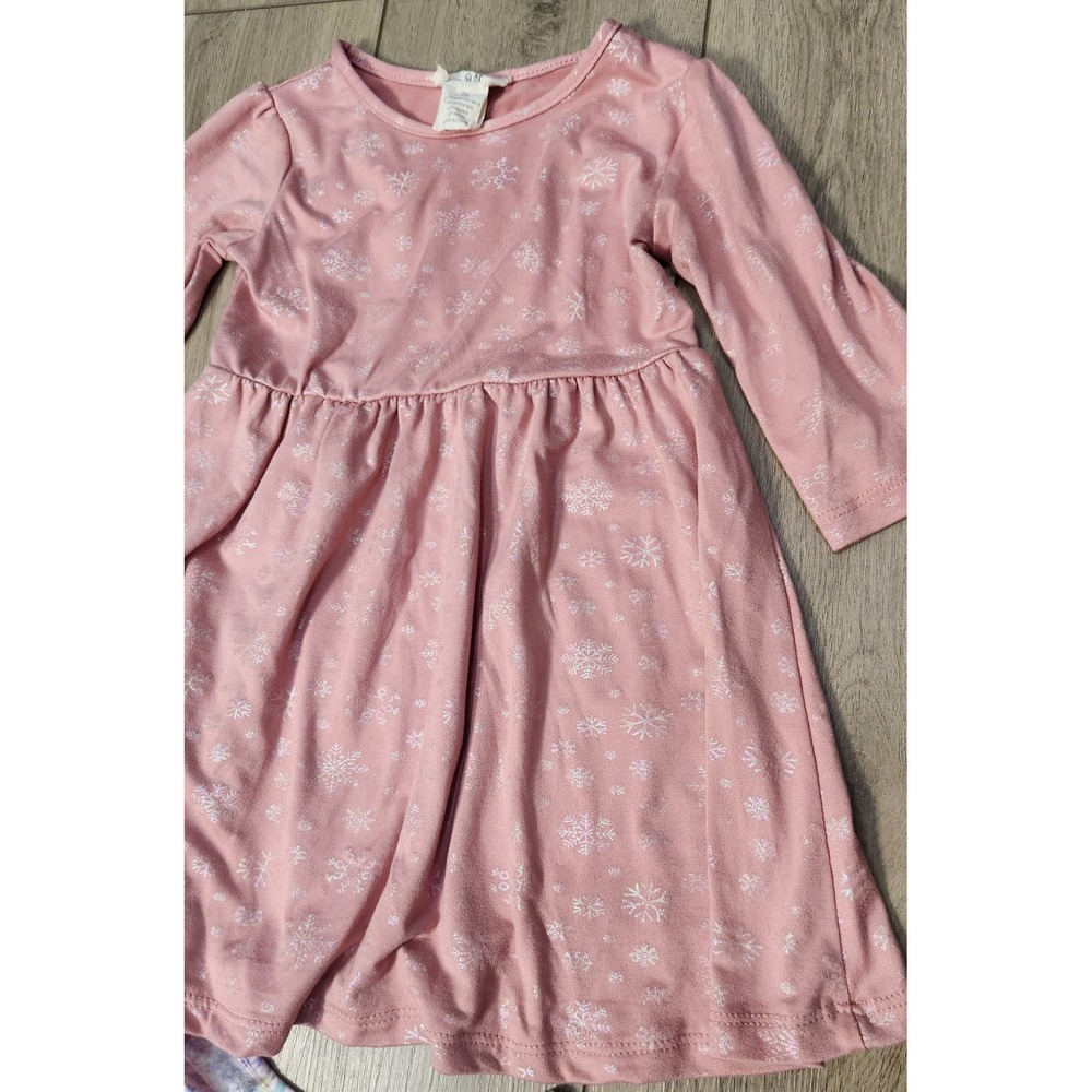 Girls 3T Holiday Dress Bundle 4pc Christmas Winter Casual Stretchy - Picture 4 of 7